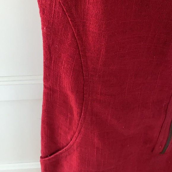 Urban Outfitters Red Sleeveless Front Zipper Dress - Picture 9 of 13